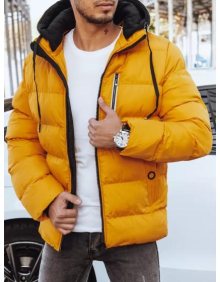 Pánská bunda zimní prošívaná KENT žlutá