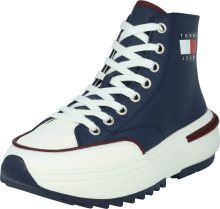 Tommy Jeans Kotníkové tenisky námořnická modř / červená / bílá