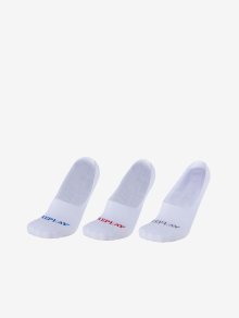 Sada tří párů ponožek v bílé barvě Replay - 43-46