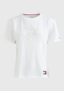 Dámské tričko Tommy Hilfiger UW0UW03945 | bílá | XS