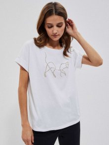 Bílé dámské tričko Moodo - XS