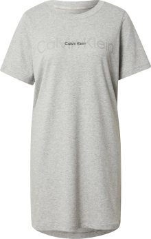 Calvin Klein Underwear Noční košilka šedý melír / černá