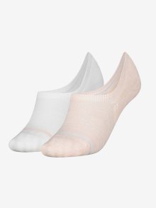 Sada dvou párů dámských ponožek v bílé a růžové barvě Tommy Hilfiger Underwear - 35-38