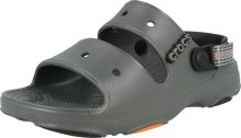 Crocs Sandály tmavě šedá / korálová / černá