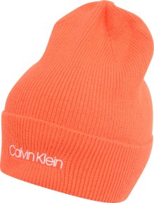 Calvin Klein Čepice oranžová / bílá