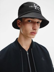 Černý pánský klobouk s potiskem Calvin Klein - ONE SIZE