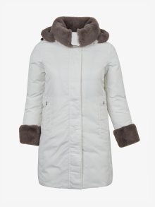 Bílá dámská zimní bunda Geox Macaone - M