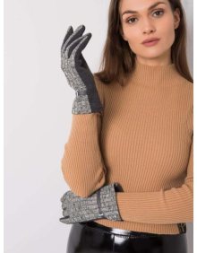 Dámské rukavice melanžové dotykové EVE šedé  