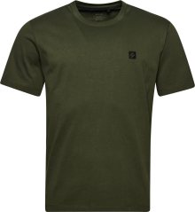 Superdry Funkční tričko tmavě zelená / černá