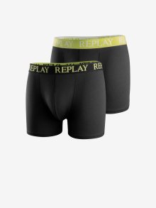 Sada dvou pánských boxerek v černé barvě Replay - S