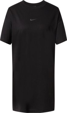 Nike Sportswear Šaty tmavě šedá / černá