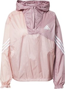ADIDAS PERFORMANCE Outdoorová bunda růžová / světle růžová / bílá