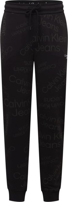 Calvin Klein Jeans Kalhoty šedá / černá