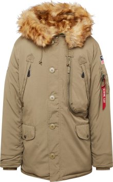 ALPHA INDUSTRIES Zimní bunda \'Polar\' koňaková / olivová