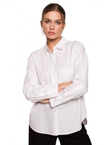 S276 Klasická košile s límečkem - bílá EU L