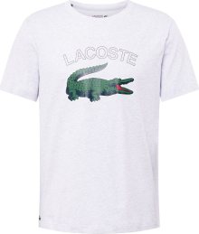 Lacoste Sport Funkční tričko šedý melír / zelená / červená
