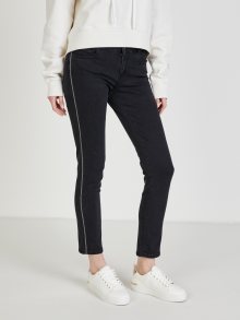 Černé dámské zkrácené straight fit džíny  Replay - XS (25/30)