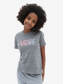 Šedé holčičí žíhané tričko VANS - 122-128