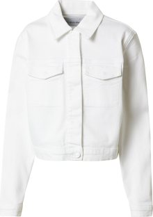 Calvin Klein Přechodná bunda bílá džínovina