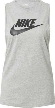 Nike Sportswear Top šedý melír / černá