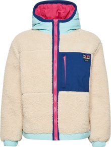 Superdry Zimní bunda \'Sherpa\' světle béžová / nebeská modř / tmavě modrá / pink