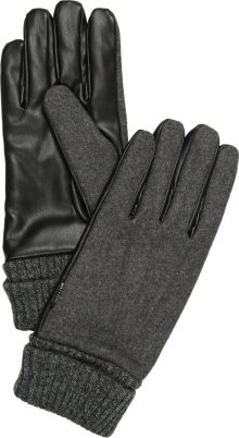 Only & Sons Prstové rukavice \'BRIAN\' antracitová / šedý melír