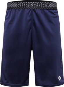 Superdry Sportovní kalhoty \'Core\' námořnická modř / šedá / černá