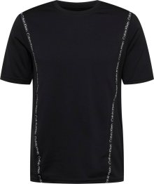 Calvin Klein Performance Funkční tričko černá / bílá