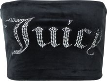 Juicy Couture Top \'BABE BOOB TUBE\' černá / stříbrná