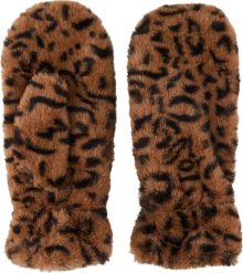 PIECES Palčáky \'Nia\' hnědá / černá