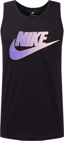 Nike Sportswear Tričko světle fialová / pastelově růžová / černá