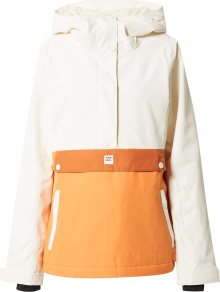 BILLABONG Outdoorová bunda mandarinkoná / tmavě oranžová / černá / bílá
