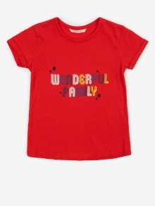 Červené holčičí tričko CAMAIEU - 104-110