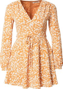 GLAMOROUS Letní šaty oranžová / bílá