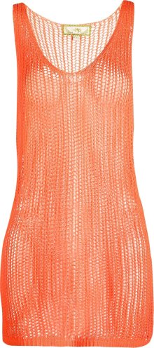 MYMO Úpletové šaty svítivě oranžová