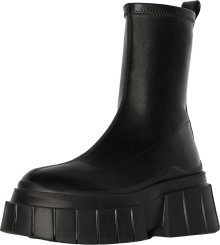 Bershka Nízké kozačky černá