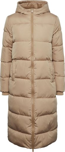 PIECES Zimní kabát \'BEE\' světle hnědá