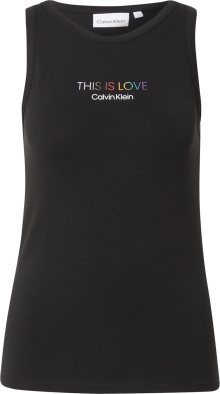Calvin Klein Top \'PRIDE\' mix barev / černá
