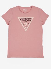 Růžové holčičí tričko Guess - 160