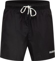 HUGO Plavecké šortky \'Haiti\' černá / bílá