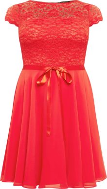 SWING Curve Koktejlové šaty červená
