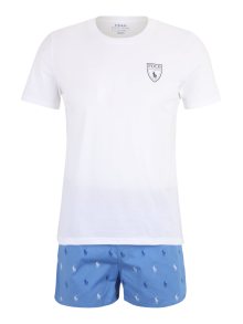 Polo Ralph Lauren Pyžamo krátké modrá / světlemodrá / bílá