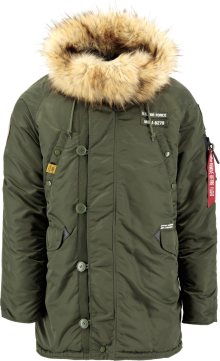 ALPHA INDUSTRIES Zimní bunda \'N3B Airborne\' tmavě zelená