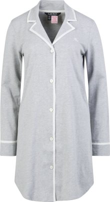 Lauren Ralph Lauren Noční košilka šedý melír / bílá