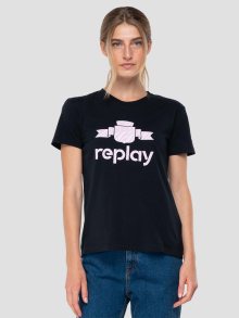 Černé dámské tričko Replay - XS