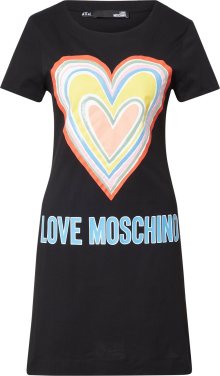 Love Moschino Šaty světlemodrá / žlutá / růžová / černá