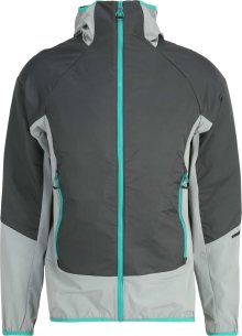 4F Outdoorová bunda tyrkysová / antracitová / kouřově šedá