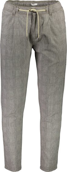 Lindbergh Kalhoty se sklady v pase šedý melír / černá / bílá