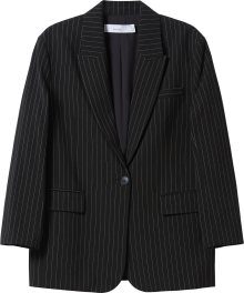 Bershka Blejzr černá / bílá