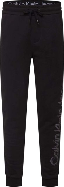 Calvin Klein Jeans Kalhoty šedá / černá